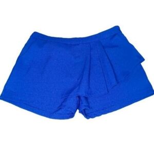Youlanyasi Royal Blue Dressy Pleated Shorts - Skorts | EUC